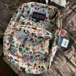 JanSport Superbreak Backpack Limited Edition Multi Stickers